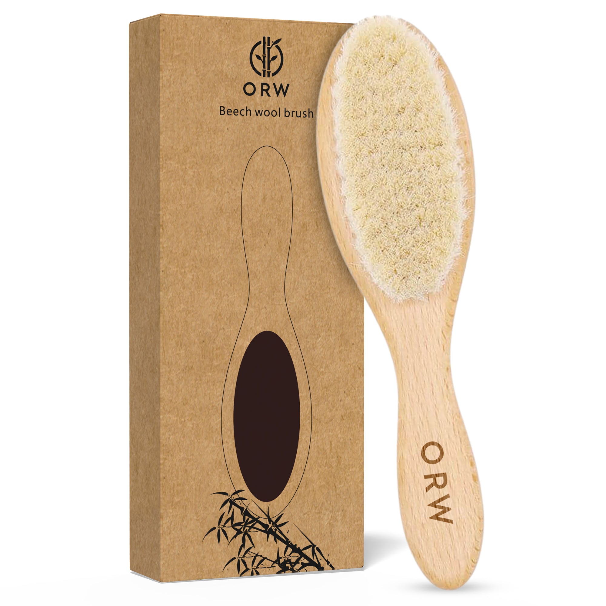 ORW OREN’S Beechwood Handle & Goat Hair Bristle Baby Hair Brush