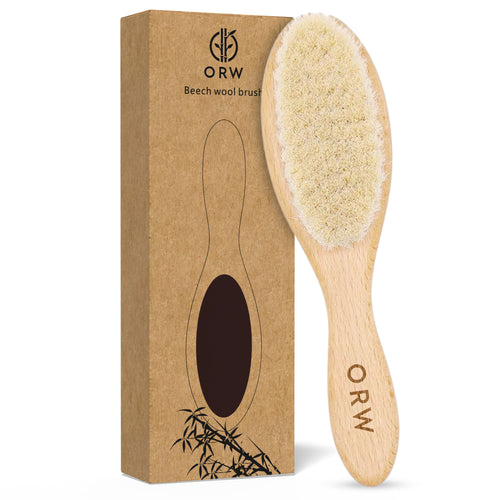 ORW OREN’S Beechwood Handle & Goat Hair Bristle Baby Hair Brush