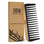 OBW Bamboo Wide Tooth Comb