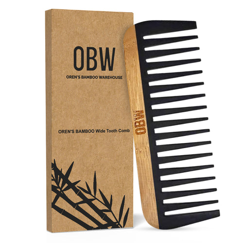 OBW Bamboo Wide Tooth Comb