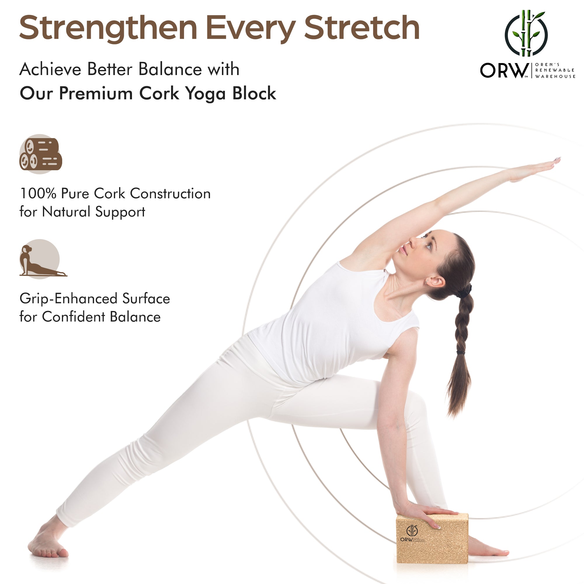 ORW OREN’S Natural Cork Yoga Block