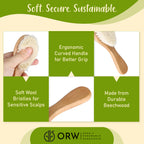 ORW OREN’S Beechwood Handle & Goat Hair Bristle Baby Hair Brush