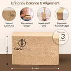 ORW OREN’S Natural Cork Yoga Block